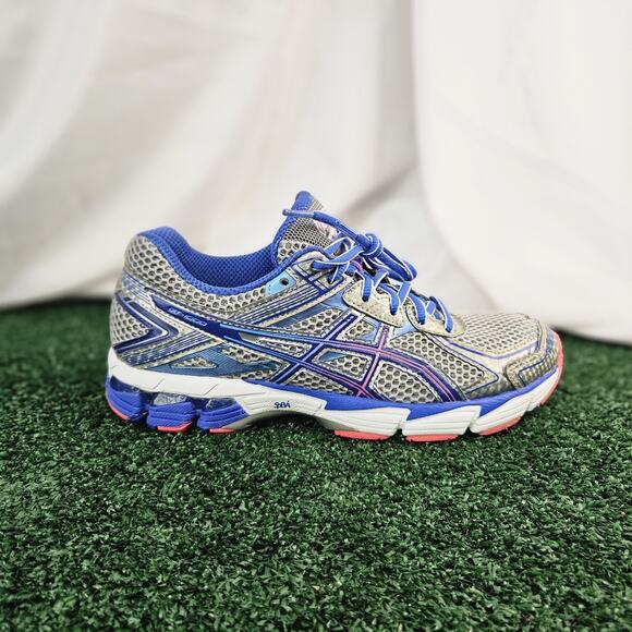 Asics GT 1000 Running Training Shoes Womens Gray Blue Pink Size 7.5 T3R5N - Picture 2 of 10